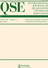 Cover image for International Journal of Qualitative Studies in Education, Volume 34, Issue 5, 2021