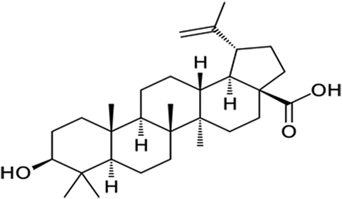 Figure 1. Chemical structure of betulinic acid.