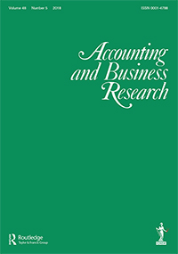 Cover image for Accounting and Business Research, Volume 48, Issue 5, 2018