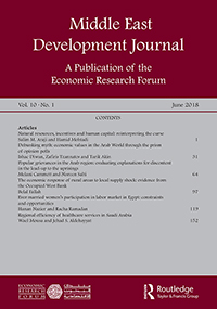 Cover image for Middle East Development Journal, Volume 10, Issue 1, 2018
