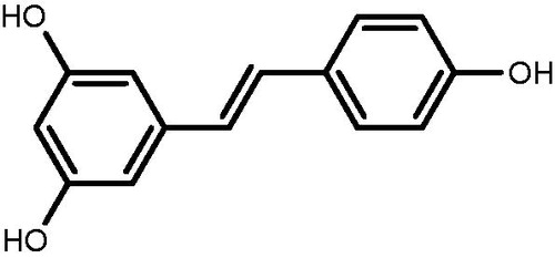 Figure 1. Molecular structure of resveratrol.