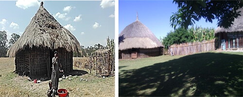 Figure 10. Dwelling qualities of craft verses peasant communities including spacing left to right in Zegba-Boto and Weyeradeban villages (Photo taken by the corresponding author, March 2019).