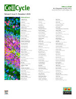 Cover image for Cell Cycle, Volume 9, Issue 21, 2010