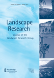 Cover image for Landscape Research, Volume 38, Issue 5, 2013