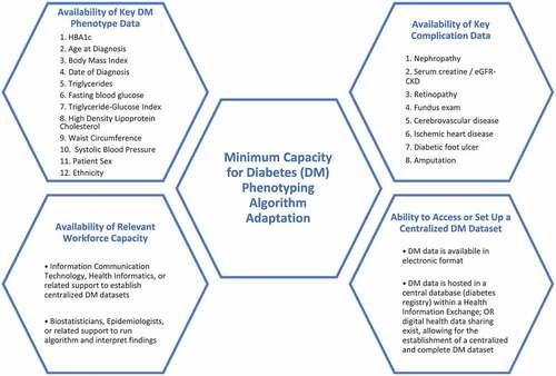 Figure 1. Essential capacities for diabetes algorithm adaptation.