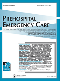 Cover image for Prehospital Emergency Care, Volume 22, Issue 5, 2018