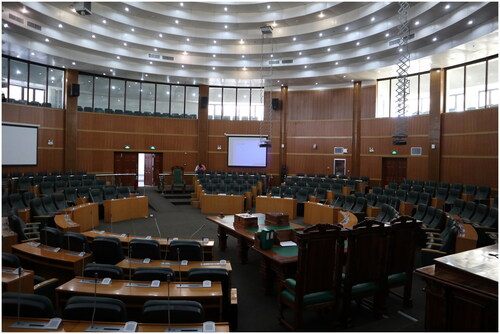 Figure 5. New National Assembly debating chamber, Maseru, September 2019. (Photograph by author.)