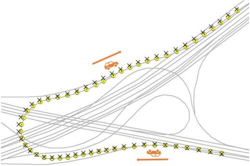 Figure 12. Matching results for complex road segments in field tests.