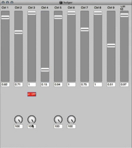 Figure 3. Shelly Knott’s controller. Still from the video.