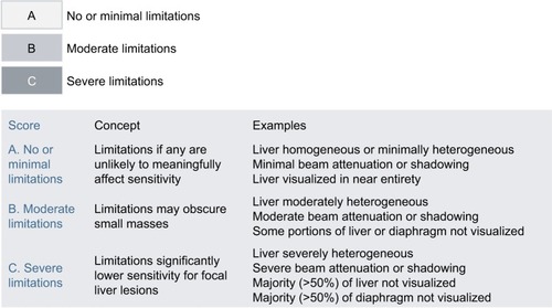 Figure 3 US LI-RADS visualization score.