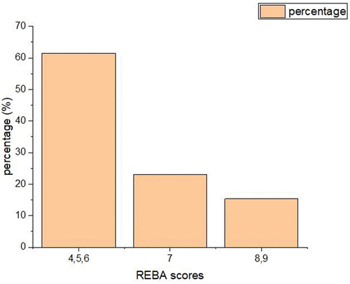 Figure 7. REBA scores: Packing workers.