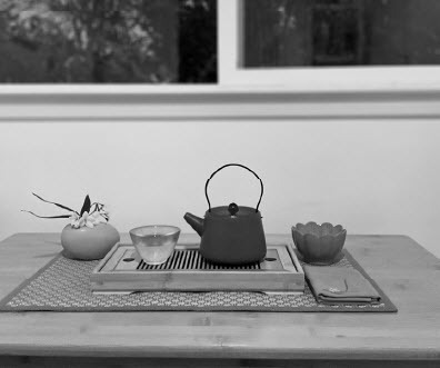Figure 2. Solo set-up for Chan Tea, 2023. Photographed and courtesy of Zenteaone