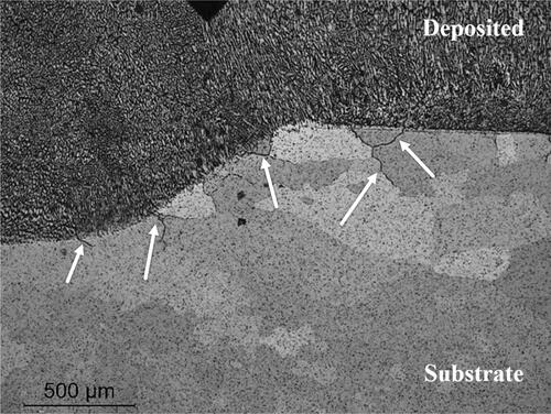 Figure 45. Cracks in the HAZ. Deposited low alloy steel on an austenitic stainless steel.