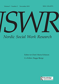Cover image for Nordic Social Work Research, Volume 9, Issue 3, 2019