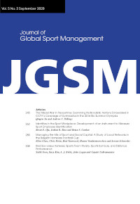 Cover image for Journal of Global Sport Management, Volume 5, Issue 3, 2020