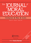 Cover image for Journal of Moral Education, Volume 43, Issue 1, 2014