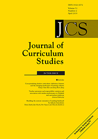 Cover image for Journal of Curriculum Studies, Volume 51, Issue 2, 2019