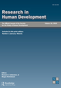 Cover image for Research in Human Development, Volume 16, Issue 1, 2019