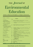 Cover image for The Journal of Environmental Education, Volume 5, Issue 4, 1974