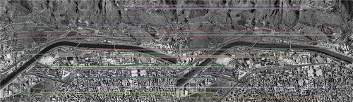 Figure 2. TPs distribution for a GeoEye-1 stereopair tile after the filtering phase (globally 128 TPs were automatically finally accepted).