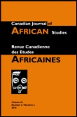 Cover image for Canadian Journal of African Studies / Revue canadienne des études africaines, Volume 35, Issue 1, 2001