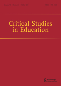Cover image for Critical Studies in Education, Volume 58, Issue 3, 2017