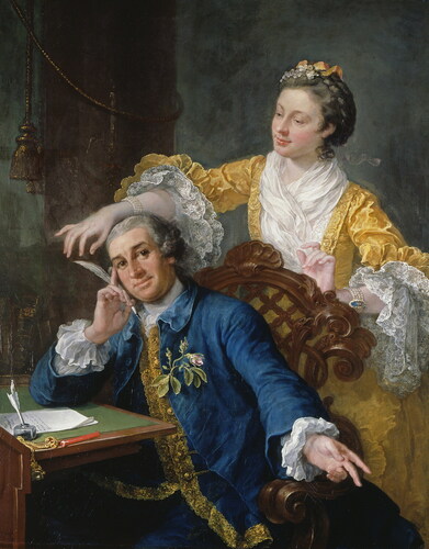 Figure 1 William Hogarth, David Garrick with his wife Eva-Maria Veigel, ca.1757–64. Oil on canvas. Royal Collection Trust/© His Majesty King Charles III 2023.