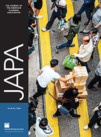 Cover image for Journal of the American Planning Association, Volume 86, Issue 3, 2020