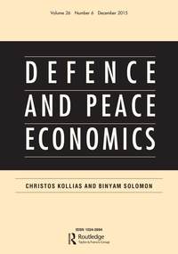 Cover image for Defence and Peace Economics, Volume 26, Issue 6, 2015