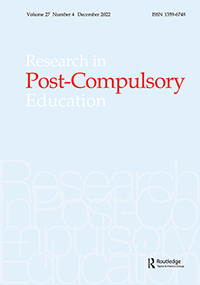 Cover image for Research in Post-Compulsory Education, Volume 27, Issue 4, 2022