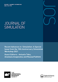 Cover image for Journal of Simulation, Volume 17, Issue 5, 2023