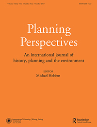 Cover image for Planning Perspectives, Volume 32, Issue 4, 2017