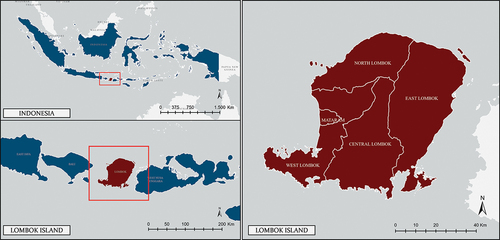 Figure 2. Research location, Lombok West Nusa Tenggara, Indonesia.