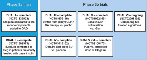 Figure 3. The IDegLira clinical trial program: DUAL.