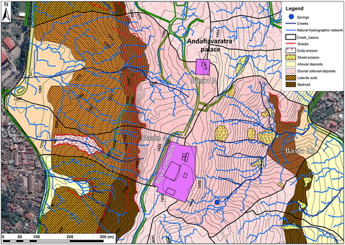 Figure 11. Maps of Basins 3–4 and 25. Green lines mark the roadways and paths. Source: Author