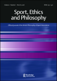 Cover image for Sport, Ethics and Philosophy, Volume 1, Issue 3, 2007