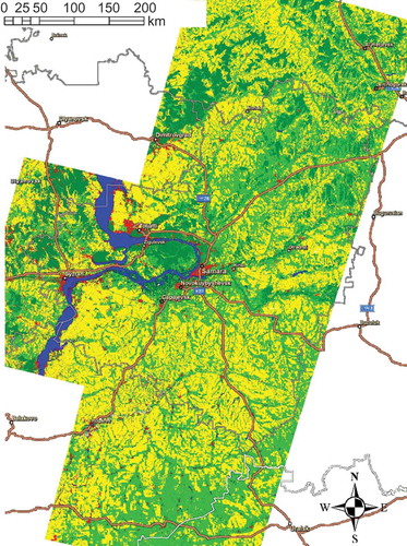 Figure 4. Output of the Landsat classification for Samara oblast.