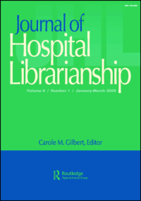 Cover image for Journal of Hospital Librarianship, Volume 1, Issue 1, 2001