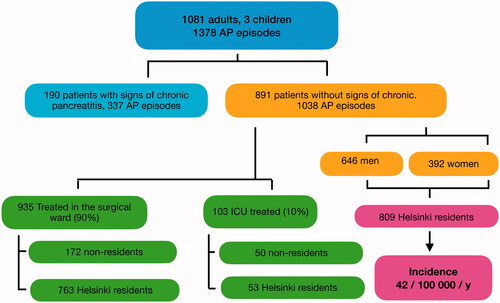 Figure 1. The flow-chart of patient groups included in the study.