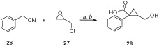 Scheme 3. aReagents and conditions: (a) NaNH2, dry benzene, rt, 16 h; (b) 1N NaOH, reflux, 24 h, 35%.