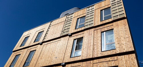 Figure 2. Vallastaden homes designed as passive houses with timber and south- and south-west-facing big windows (Source: Author’s own collection).