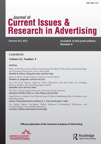 Cover image for Journal of Current Issues & Research in Advertising, Volume 42, Issue 4, 2021