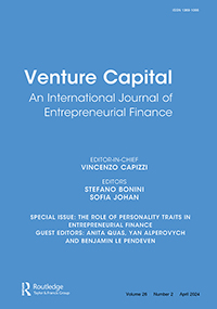 Cover image for Venture Capital, Volume 26, Issue 2, 2024