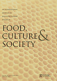 Cover image for Food, Culture & Society, Volume 26, Issue 3, 2023