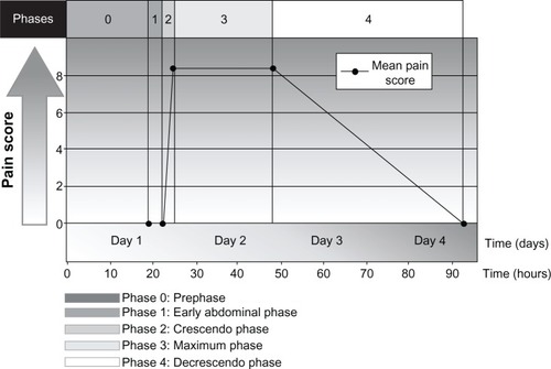 Figure 3 Phases and time course for typical abdominal pain attacks in patients with hereditary angioedema.
