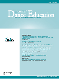 Cover image for Journal of Dance Education, Volume 22, Issue 2, 2022