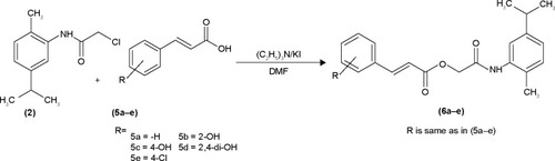 Scheme 2 Synthesis of amide derivatives (6a–e).