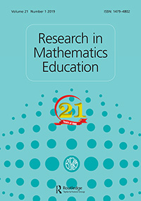 Cover image for Research in Mathematics Education, Volume 21, Issue 1, 2019