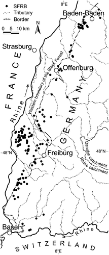 Figure 2. Identified sustainable flood retention basins in Baden: most Basins have enough potential for storing raw water for hydrogen production.