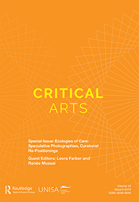 Cover image for Critical Arts, Volume 33, Issue 6, 2019